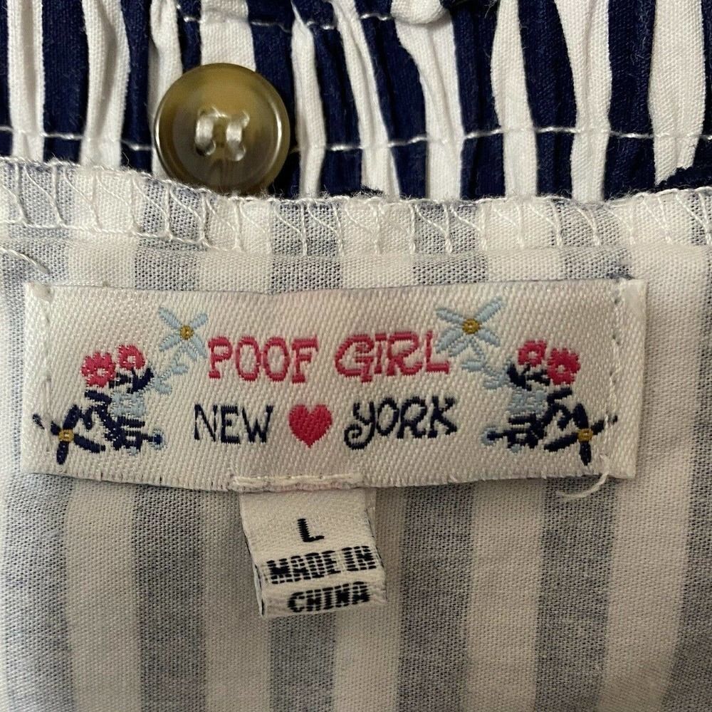 Poof Girl Girls' 2-Piece Striped Shorts Set Girls Large - Picture 3 of 10